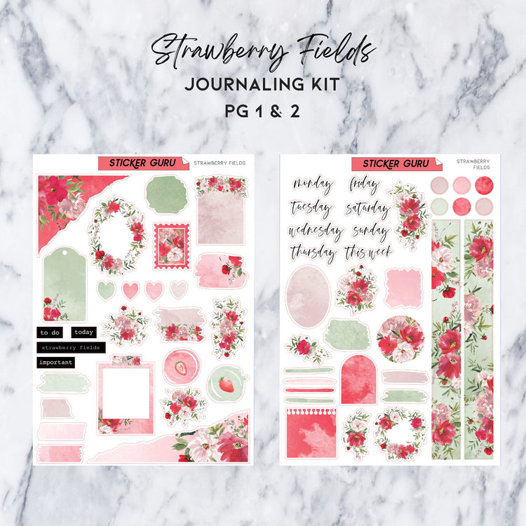 1 LEFT! Strawberry Fields • Journaling Kit