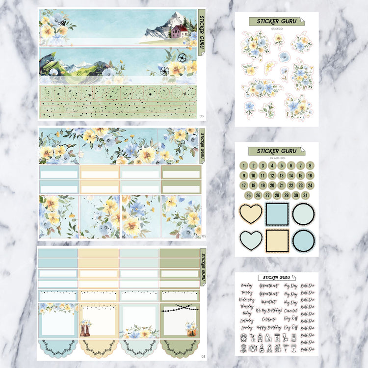 5 LEFT! A5 Wide May 2023 • Silver Foil • Monthly Kit