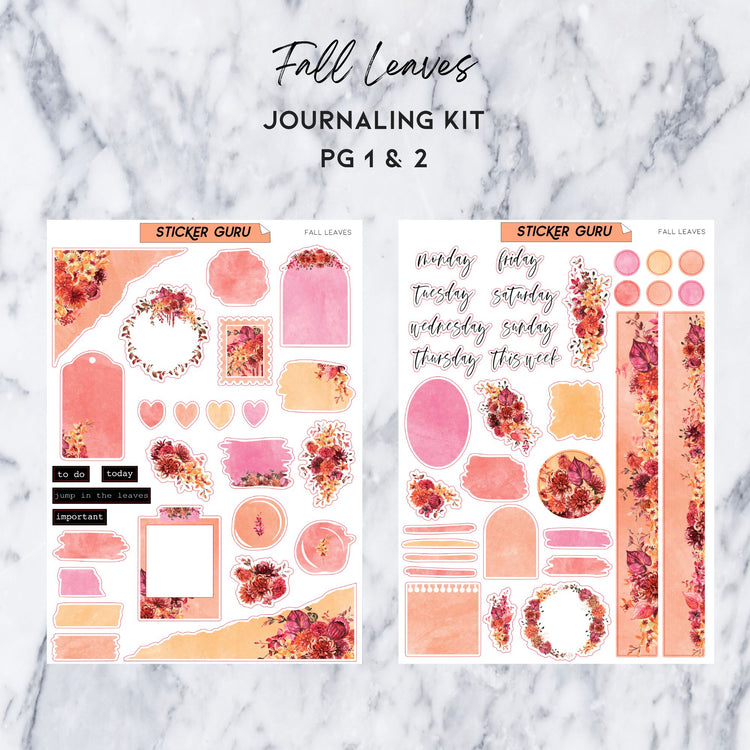 Fall Leaves • Journaling Kit
