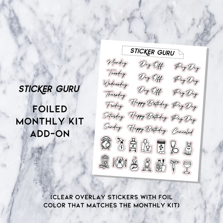 A5 Wide May • Gold Foiled Monthly Kit