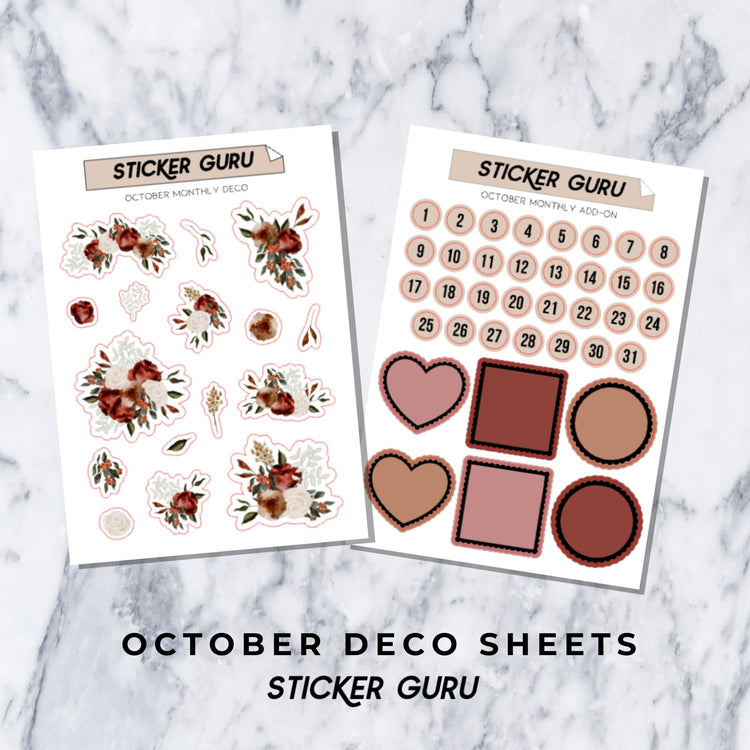 A5 Wide October • Gold Foiled Monthly Kit
