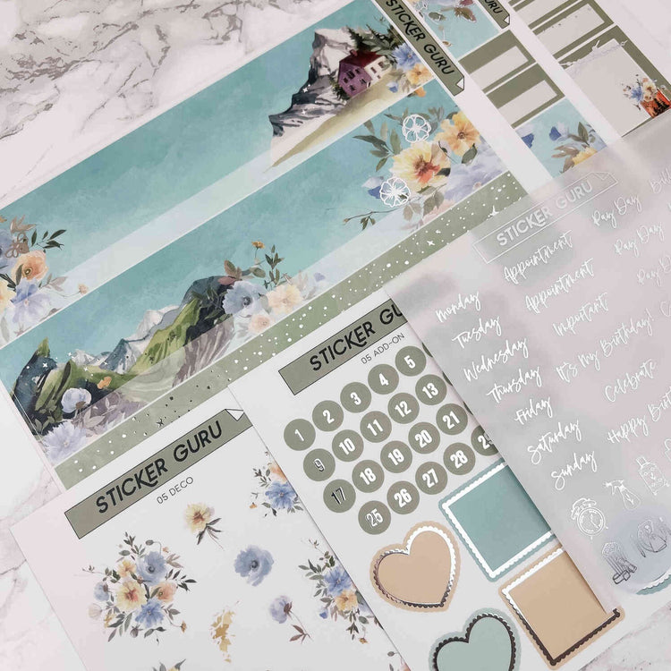 5 LEFT! A5 Wide May 2023 • Silver Foil • Monthly Kit