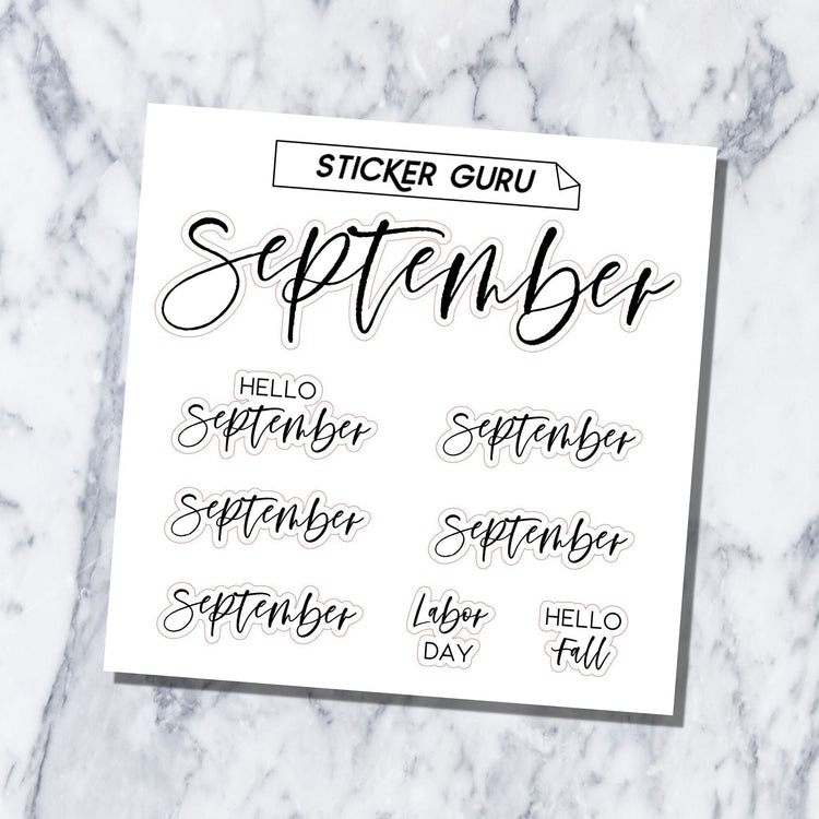 A5 Wide September 2024 • Silver Foil • Monthly Kit