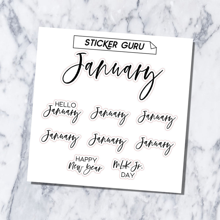 A5 Wide February 2024 • Rose Gold Foil • Monthly Kit