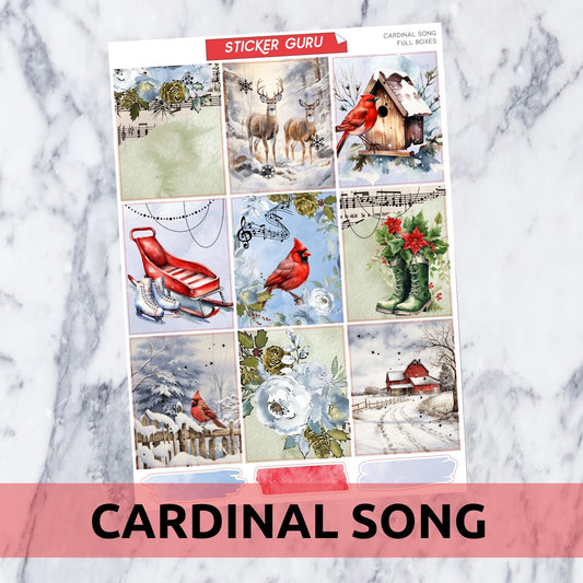 Cardinal Song • Silver Glitter Foil Full Kit