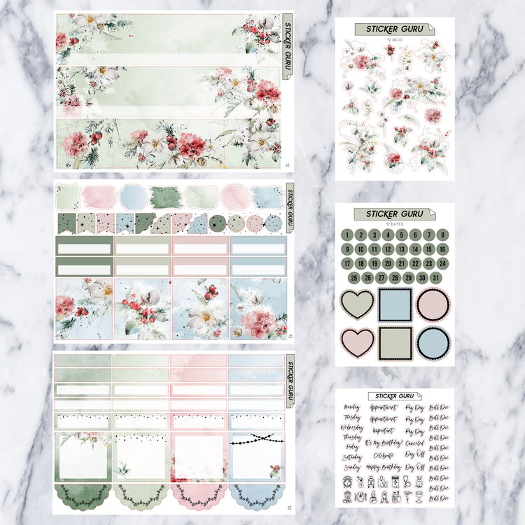 A5 Wide December 2024 • Silver Foil • Monthly Kit