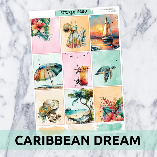 Caribbean Dream • Gold Glitter Foil Full Kit
