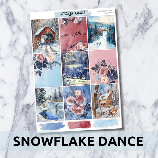 10 LEFT! Snowflake Dance • Silver Foil Full Kit