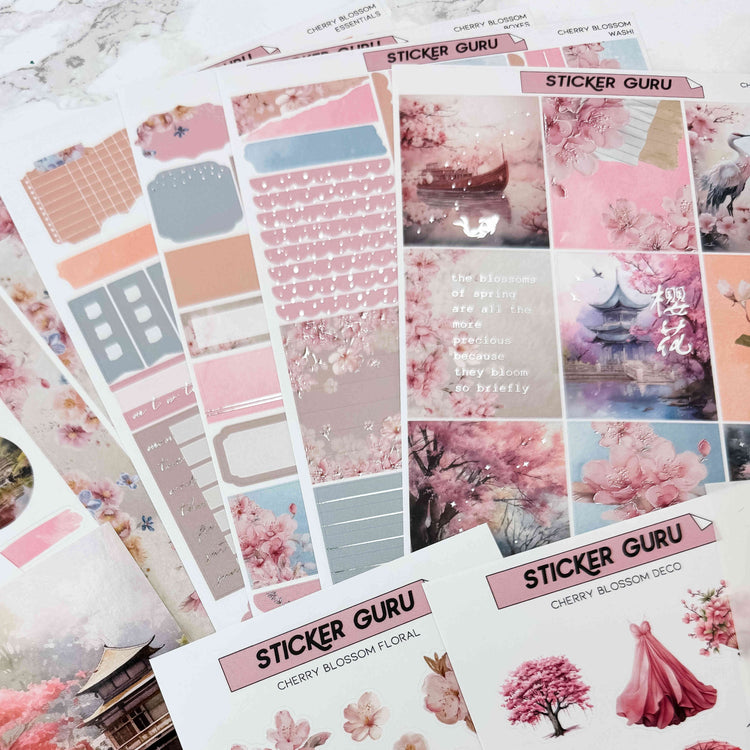 Cherry Blossom • Silver Foil Full Kit