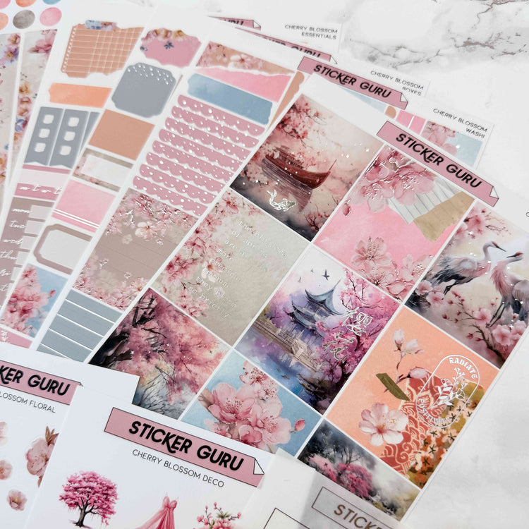 Cherry Blossom • Silver Foil Full Kit