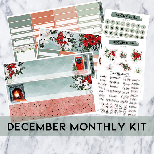 A5 Wide December 2023 • Silver Foil • Monthly Kit