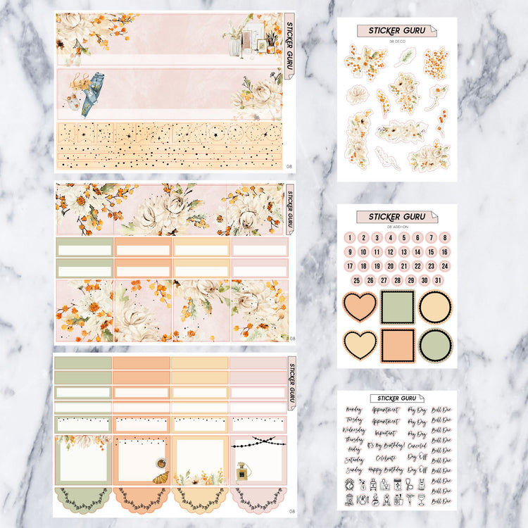 A5 Wide August 2023 • Gold Foil • Monthly Kit