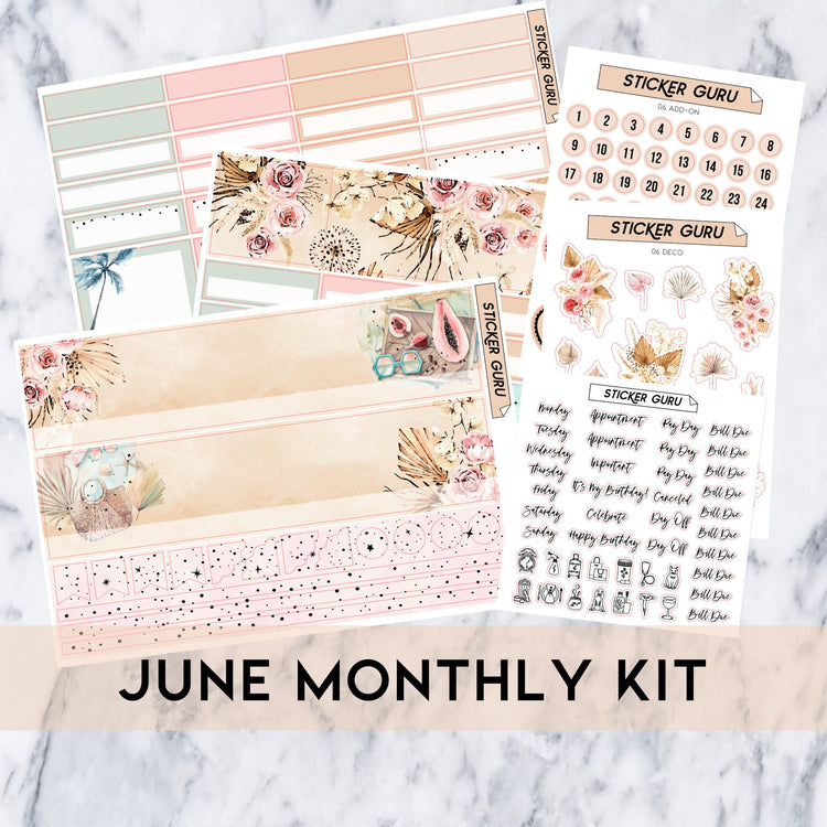 A5 Wide June 2023 • Gold Foil • Monthly Kit