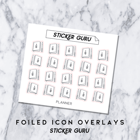 Planner • Foiled Icon Overlay Stickers