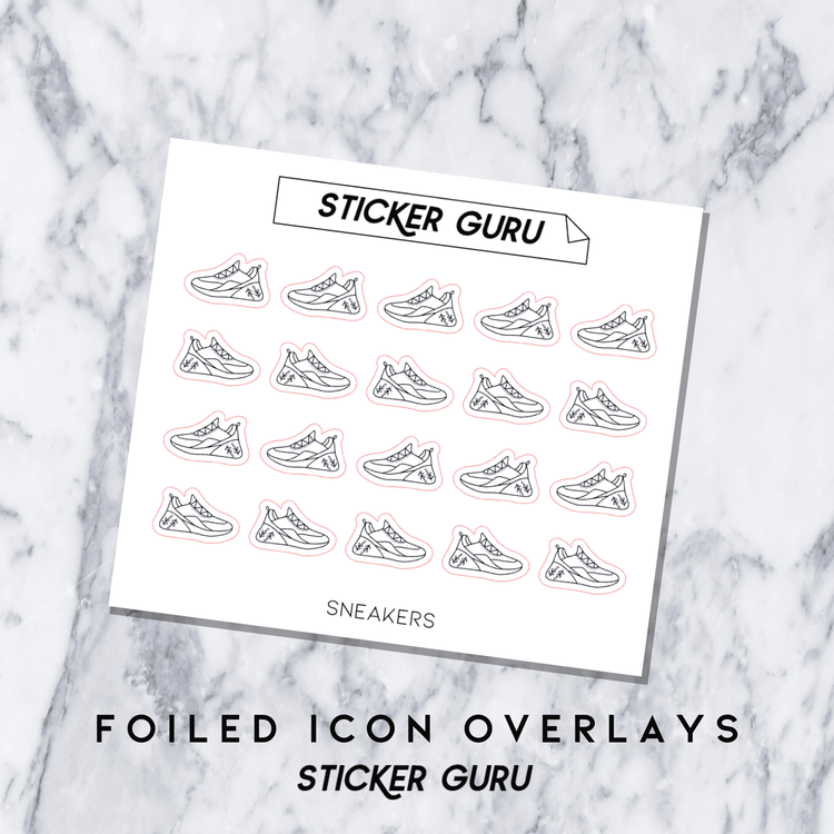 Sneakers • Foiled Icon Overlay Stickers