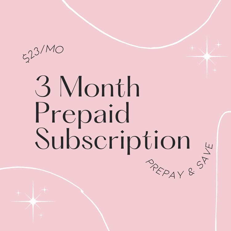 3 Month Prepaid Subscription