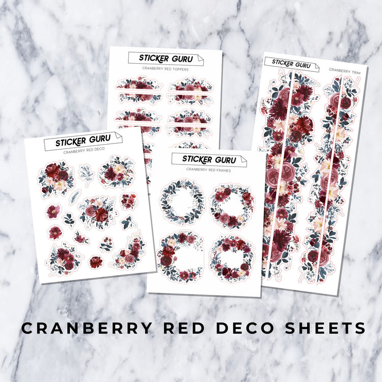 Cranberry Red • Winter Floral Deco