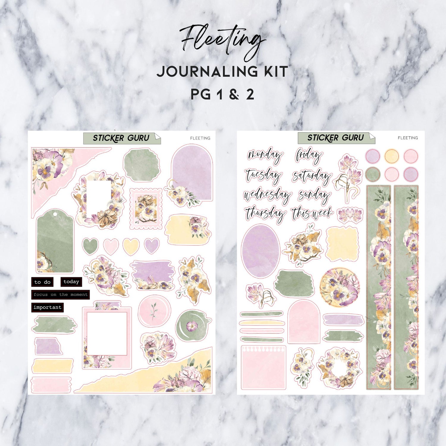 Fleeting • Journaling Kit – Sticker Guru