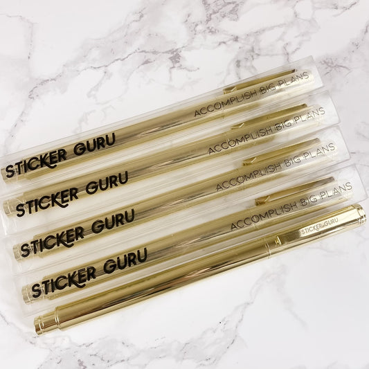 Luxe Gel Ink Pen - Gold Hardware