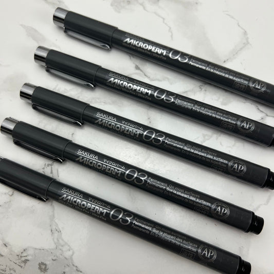 Sakura Microperm Pen - Black Ink