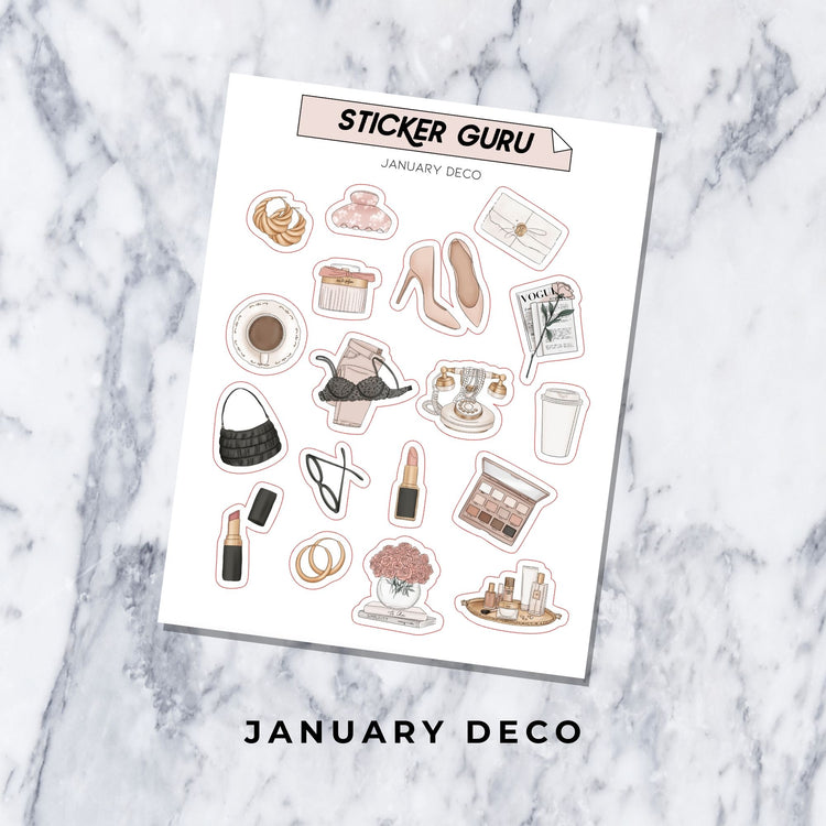 January Subscription • Deco Sheet