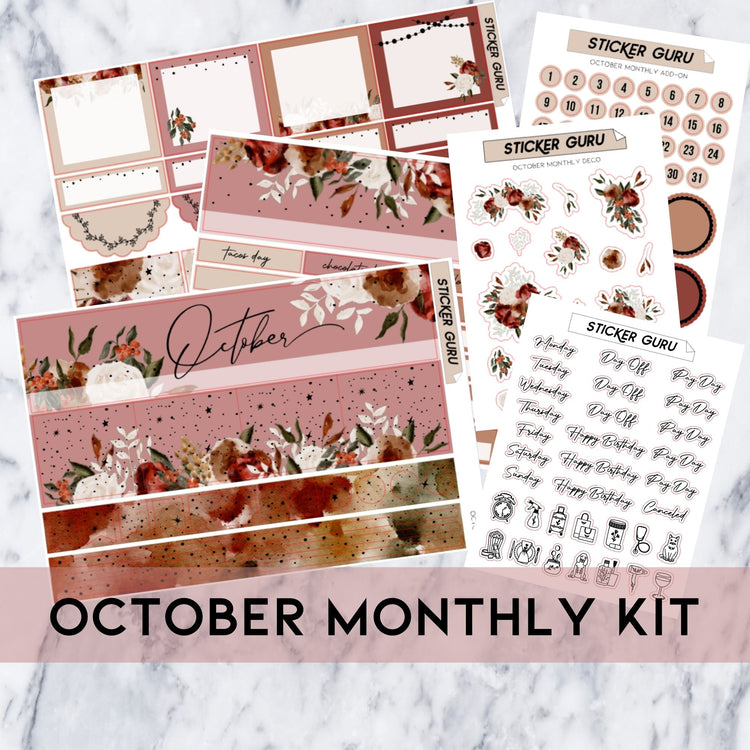 A5 Wide October • Gold Foiled Monthly Kit