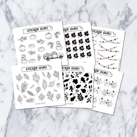 Lattes & Flannels Foil • 6 designs
