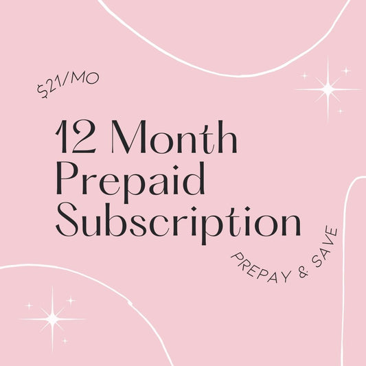 12 Month Prepaid Subscription