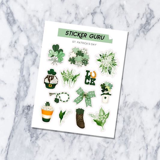 5 LEFT! St. Patrick's Day • Deco Sheet