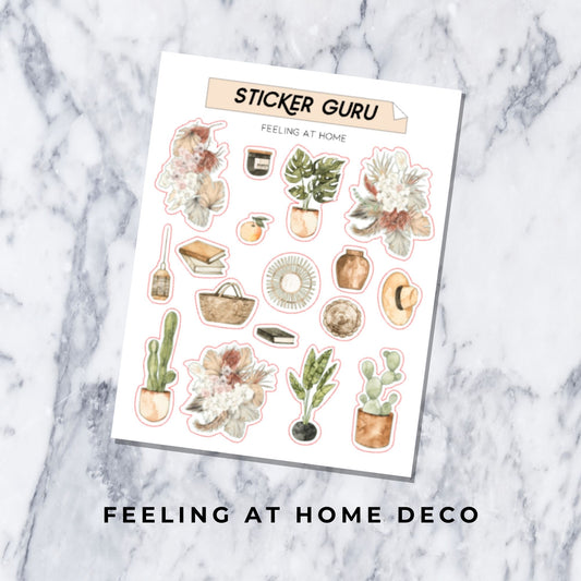 9 LEFT! Feeling At Home • Deco Sheet