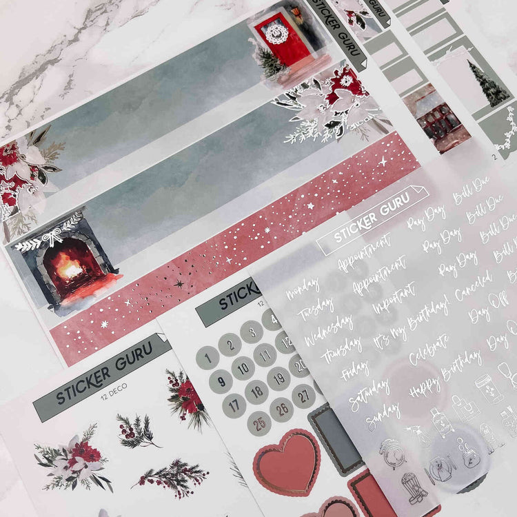 A5 Wide December 2023 • Silver Foil • Monthly Kit
