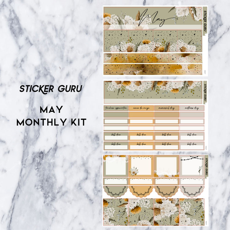 A5 Wide May • Gold Foiled Monthly Kit